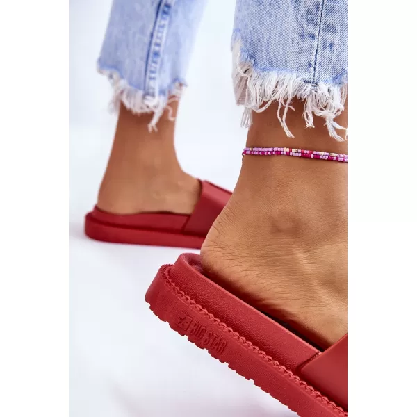  Papuci dama BIG STAR LL274430 RED Pantofi Big Star 