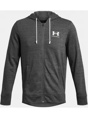 Hanorac pentru bărbați UNDER ARMOUR UA RIVAL TERRY LC FZ GRI