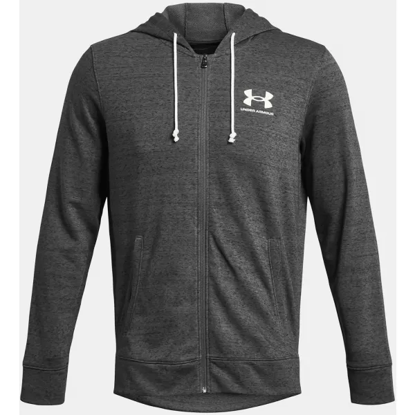  Hanorac pentru bărbați UNDER ARMOUR UA RIVAL TERRY LC FZ GRI 