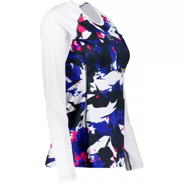  Tricou funcțional pentru femei cu mâneci lungi premium ALTISPORT VOJ/ALW110TR03 VIOLET -WHITE 