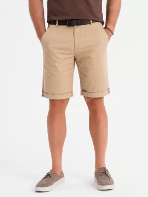 Pantaloni scurţi OMBRE OM-SRCS-0197 BEJ