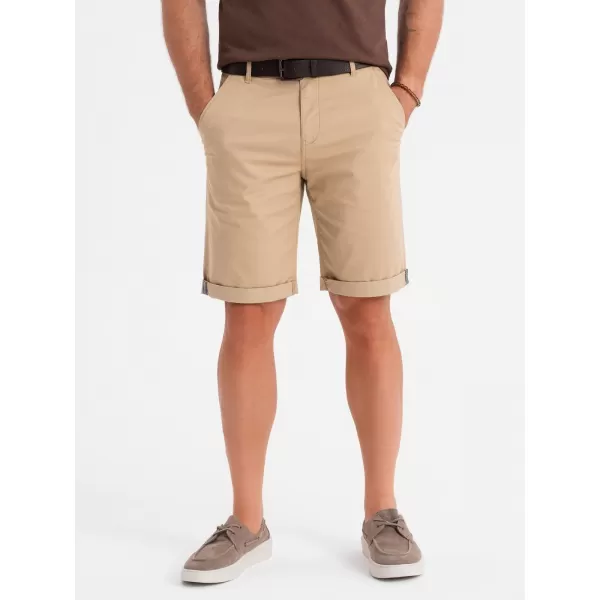  Pantaloni scurţi OMBRE OM-SRCS-0197 BEJ 