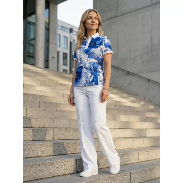  Tricou funcțional pentru femei cu guler premium ALTISPORT VOJ/ALW102TR05 NAVY/ALB 