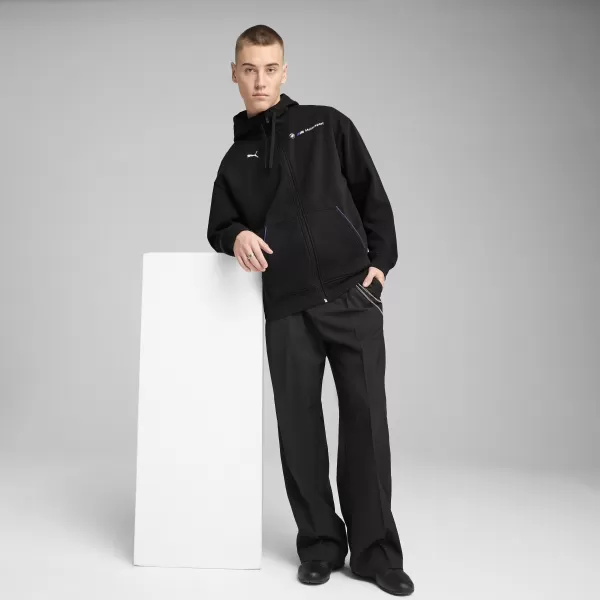  Panoul pentru bărbați PUMA BMW MMS ESS+ FZ HDED JACKET 630629_01 PUMA NEGRU 