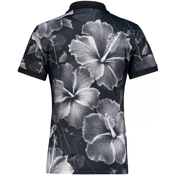  Tricou funcțional pentru femei cu guler premium ALTISPORT VOJ/ALW102TR05 ALB -NEGRU 