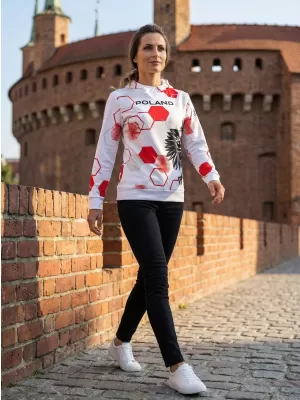 Premium cu hanorac funcțional pentru femei ALTISPORT VOJ/ALW036PL/MI01 HEXA-WH