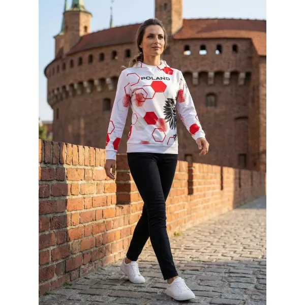  Premium cu hanorac funcțional pentru femei ALTISPORT VOJ/ALW036PL/MI01 HEXA-WH 