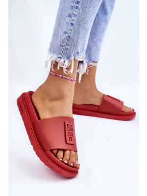 Papuci dama BIG STAR LL274430 RED Pantofi Big Star