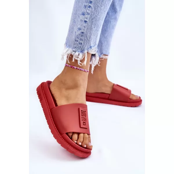 Papuci dama BIG STAR LL274430 RED Pantofi Big Star 