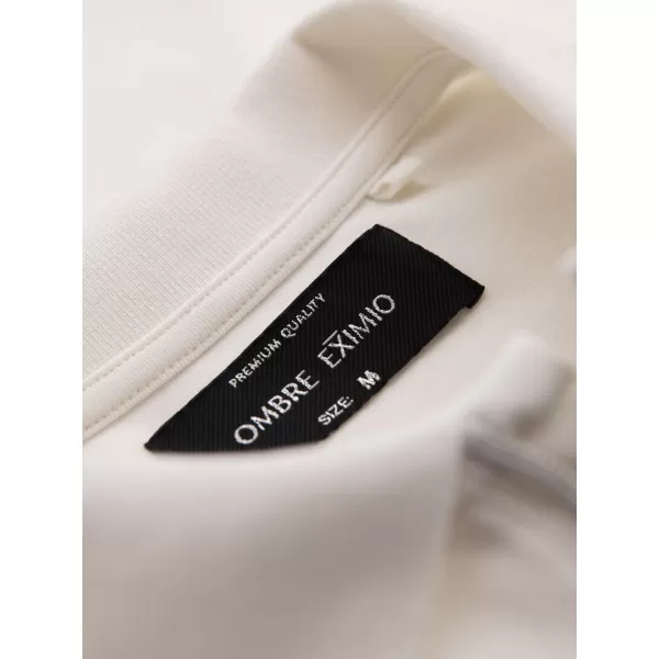  Tricou pentru bărbați OMBRE OM-POSS-0148 ALB 