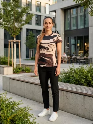 Tricou funcțional premium pentru femei ALTISPORT VOJ/ALW099TR01 MARO