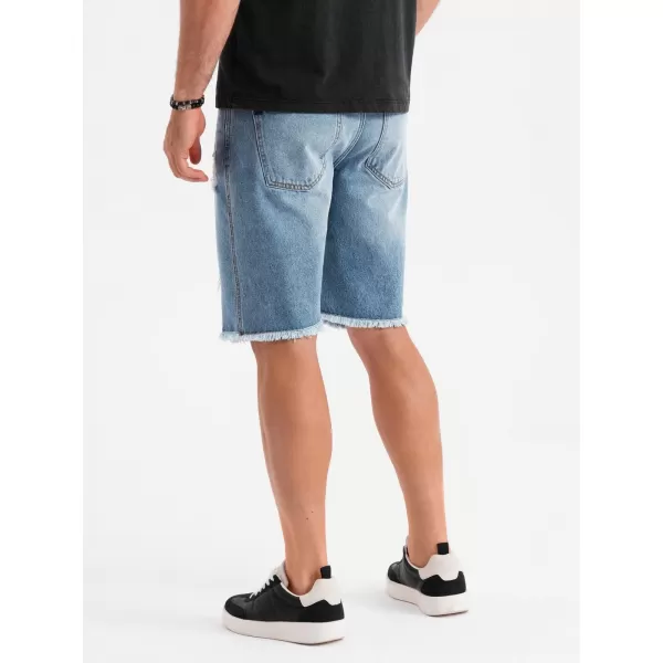  Pantaloni scurţi OMBRE OM-SRDS-0157 ALBASTRU DESCHIS 