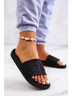 Papuci de modă pentru femei BIG STAR DD274A271 BLACK Pantofi Big Star