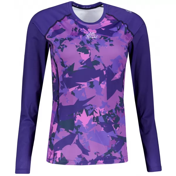  Tricou funcțional pentru femei cu mâneci lungi premium ALTISPORT VOJ/ALW110TR03 VIOLET 