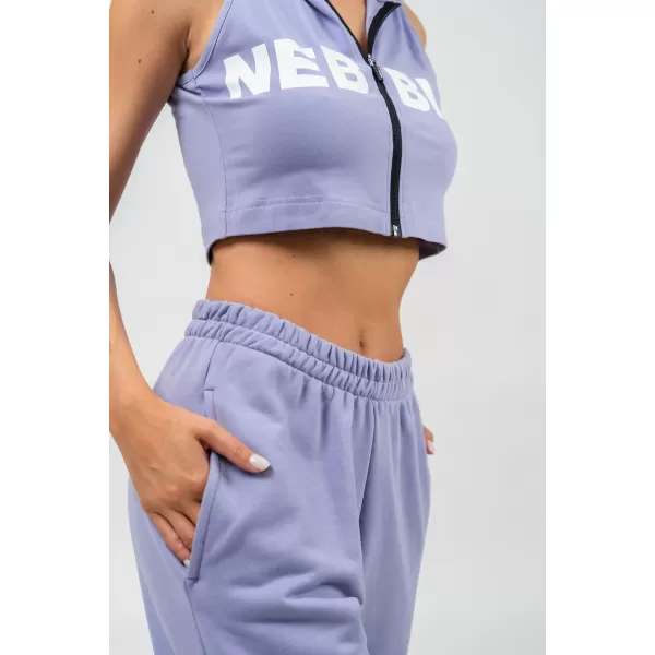  Pantaloni de trening sport largi GYM TIME 281 LIGHT PURPLE Nebbia 