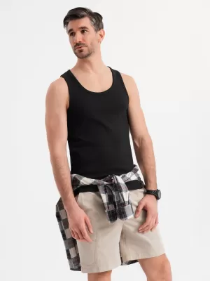 Cămaşă OMBRE OM-TSBT-0239 NEGRU