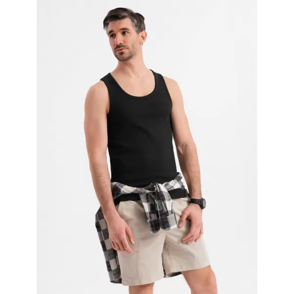  Cămaşă OMBRE OM-TSBT-0239 NEGRU 