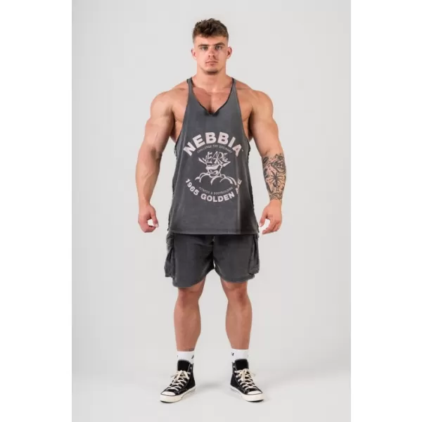  Lărgiș spate muscular spalat GOLDEN AGE 791 BLACK Nebbia 