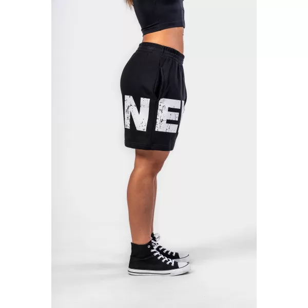  Pantaloni scurți pentru transpirație MUSCLE MOMMY 624 BLACK Nebbia 6 inch 