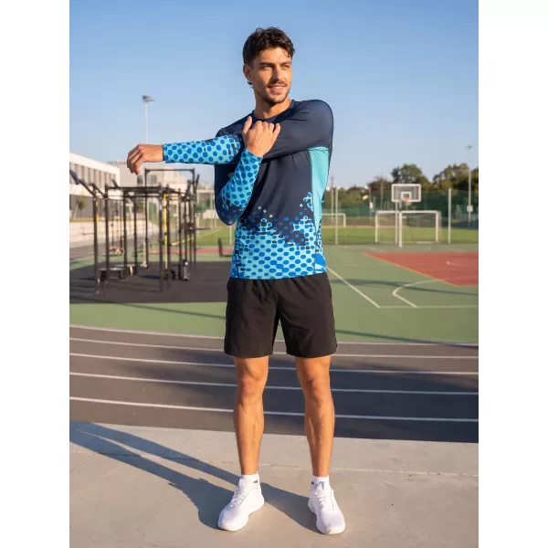  Tricou de compresie funcțională pentru bărbați cu premium cu mânecă lungă ALTISPORT VOJ/ALM109TR03 REGAL 