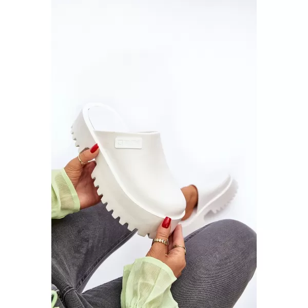  Papuci dama BIG STAR NN274015 WHITE Pantofi Big Star 
