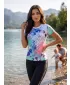 Tricou funcțional premium pentru femei ALTISPORT VOJ/ALW055TR01 VIOLET/VERDE