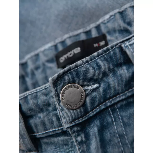  Pantaloni scurţi OMBRE OM-SRDS-0164 ALBASTRU DESCHIS 