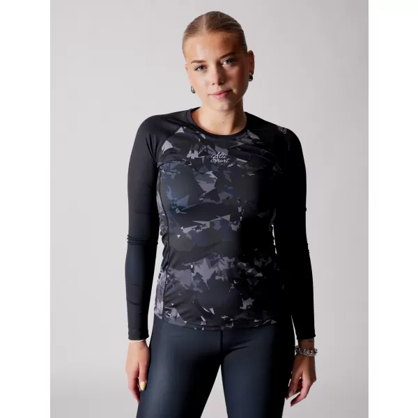  Tricou funcțional pentru femei cu mâneci lungi premium ALTISPORT VOJ/ALW110TR03 NEGRU 