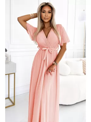 Rochie NUMOCO 545-4 PIERSICĂ