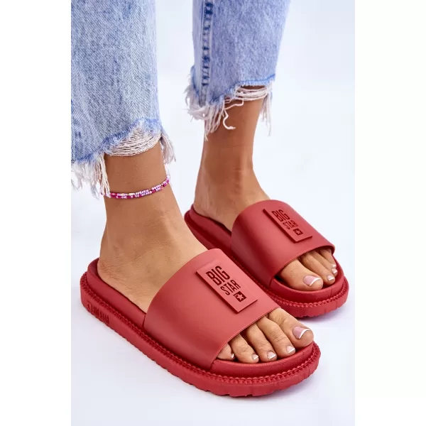  Papuci dama BIG STAR LL274430 RED Pantofi Big Star 