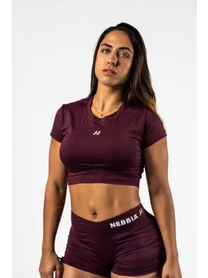 Crop top cu spatele deschis STRONG BEAUTY 430 DARK RED Nebbia
