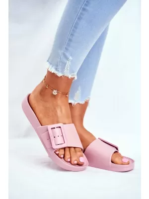 Papuci eleganti dama BIG STAR FF274A389 ROZ Pantofi Big Star