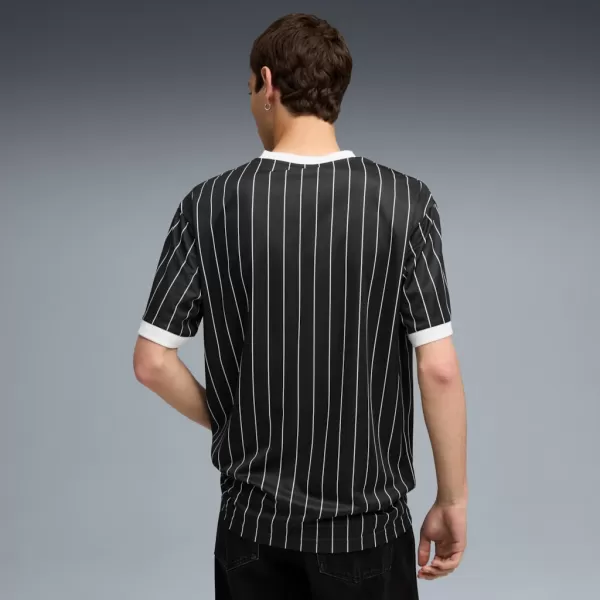  Tricou pentru bărbați PUMA ESS STRIPED JERSEY 688263-01 NEGRU 