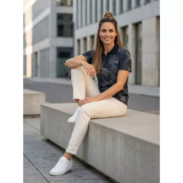  Tricou funcțional pentru femei cu guler premium ALTISPORT VOJ/ALW111TR05 STELE 