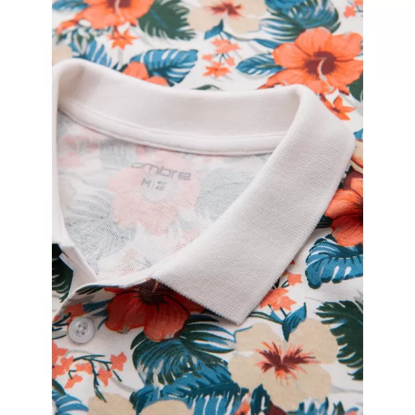  Tricou pentru bărbați OMBRE OM-POSS-0149 ALB 