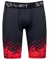 Jambiere sport pentru bărbați pe genunchii premium ALTISPORT VOJ/ALM109LEG02 ROȘU/NEGRU