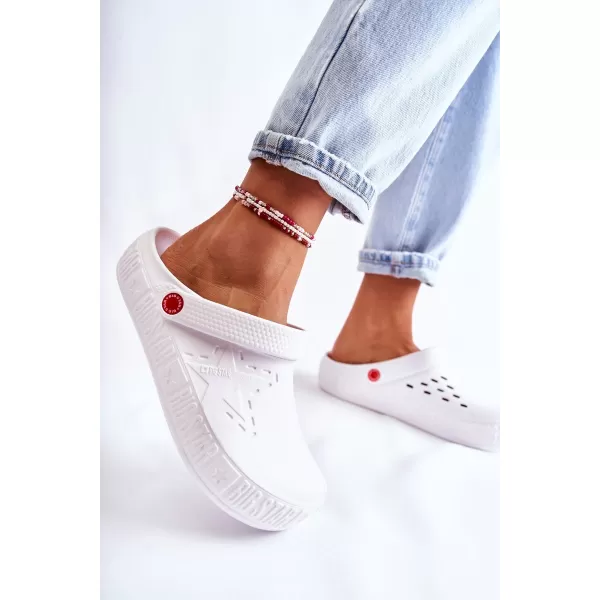  Papuci slip-on dama BIG STAR II275003 WHITE Pantofi Big Star 