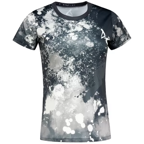  Tricou funcțional premium pentru femei ALTISPORT VOJ/ALW055TR01 ALB-NEGRU 