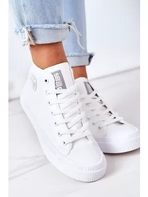 Botine de dama piele BIG STAR GG274016 WHITE Pantofi Big Star