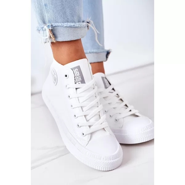  Botine de dama piele BIG STAR GG274016 WHITE Pantofi Big Star 