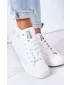Botine de dama piele BIG STAR GG274016 WHITE Pantofi Big Star
