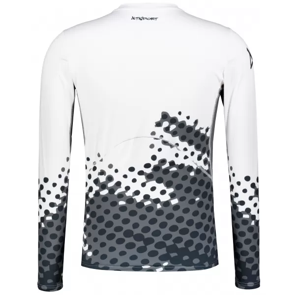  Tricou de compresie funcțională pentru bărbați cu premium cu mânecă lungă ALTISPORT VOJ/ALM109TR03 ALB 