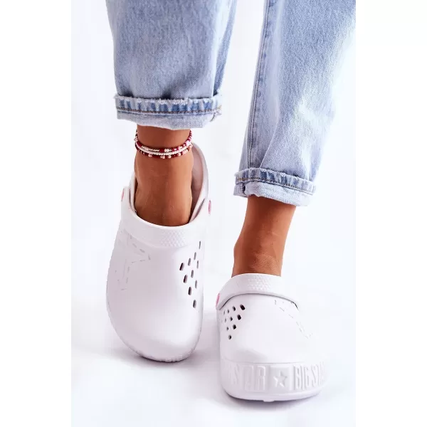 Papuci slip-on dama BIG STAR II275003 WHITE Pantofi Big Star 