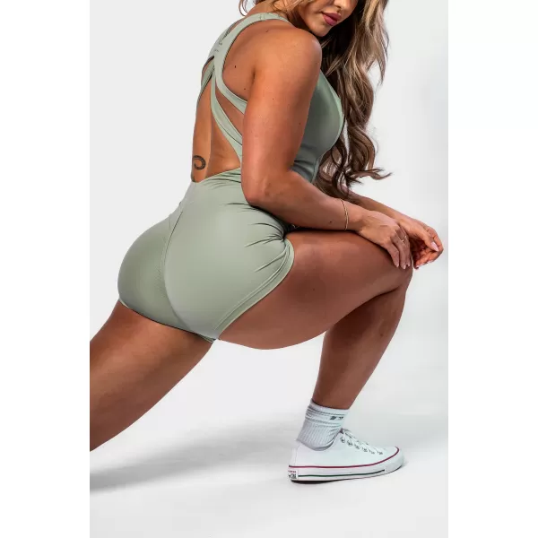  Salopetă de fitness STRONG BEAUTY 427 VERDE DESCHIS Nebbia 