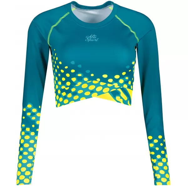  Premium de cultură funcțională pentru femei ALTISPORT VOJ/ALW109TR04 EMERALD/FLUO YELLOW 