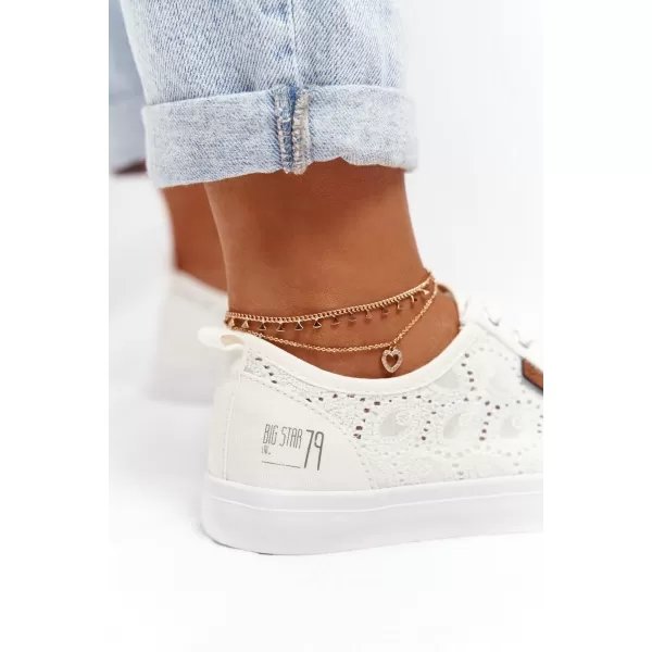  Adidași de modă damă BIG STAR W274925 WHITE Pantofi Big Star 
