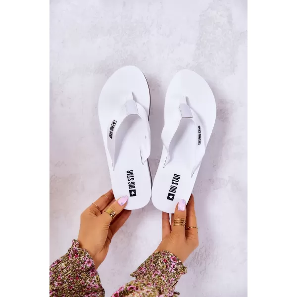  Flip-flops pentru femei BIG STAR JJ274A333 WHITE Big Star Pantofi 