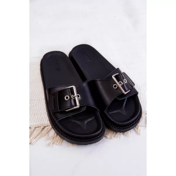  Papuci de modă pentru femei BIG STAR JJ274A307 BLACK Pantofi Big Star 