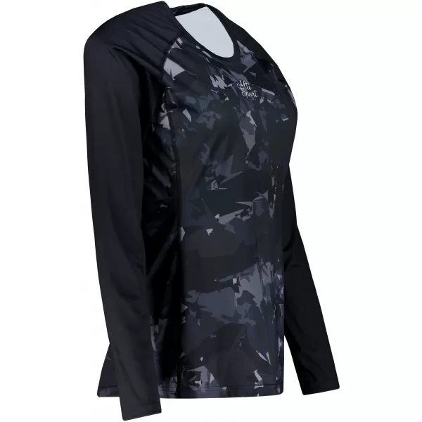  Tricou funcțional pentru femei cu mâneci lungi premium ALTISPORT VOJ/ALW110TR03 NEGRU 