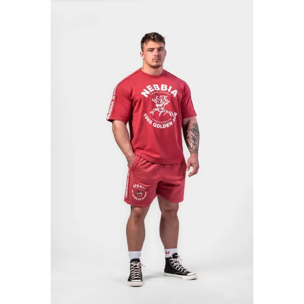  Tricou supradimensionat spalat GOLDEN AGE 790 RED Nebbia 